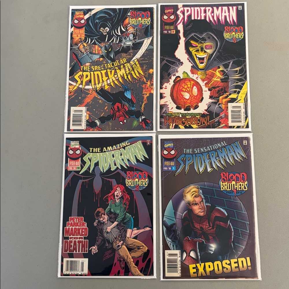 Marvel Comics Spider Man Blood Brothers #’s 1-4
